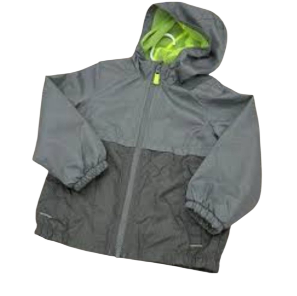 Carter's Two-Tone Gray Windbreaker with Lime Accents Sz 6